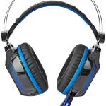 Auscultadores Headset Gaming Wradrin GHST500BK c/ Micro USB (Preto/Azul) - NEDIS