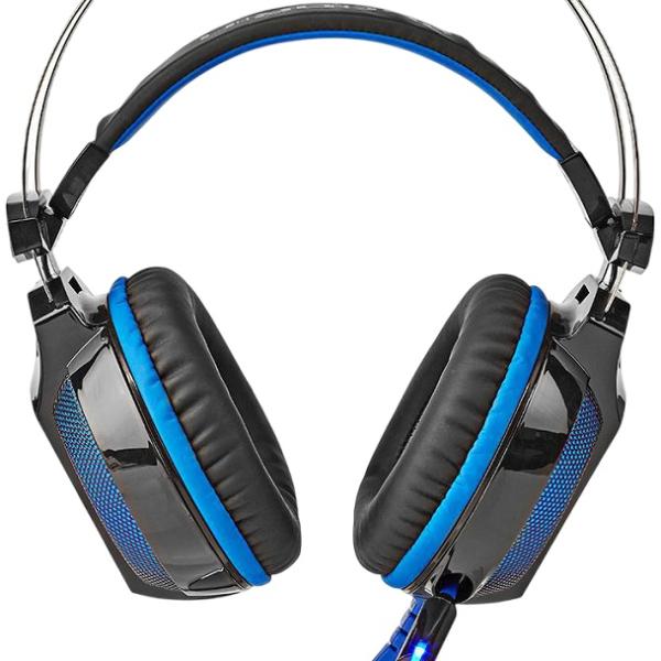 Auscultadores Headset Gaming Wradrin GHST500BK c/ Micro USB (Preto/Azul) - NEDIS