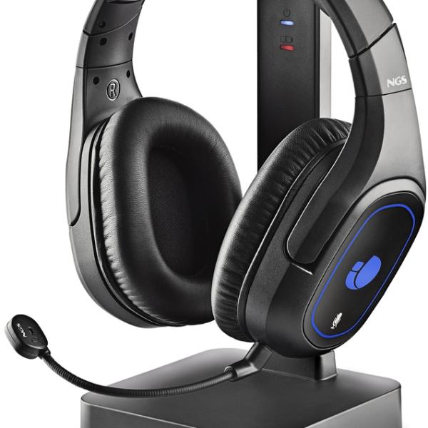 Auscultadores Headset Gaming GHX - 600 + Base de Carregamento (Preto) - NGS