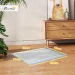 Resguardos de Treino Animais de Estimação 100 Unidades 45x60 cm Resguardos Absorventes para Cães com 6 Camadas Azul