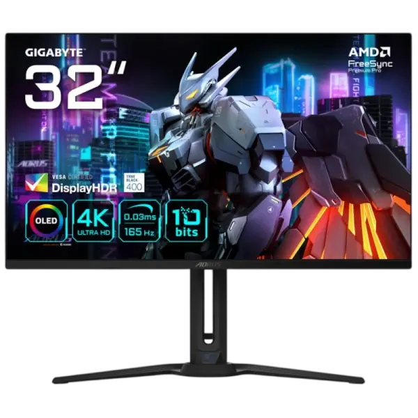Monitor Aorus FO32U QD - OLED 31.5 4K UHD 16:9 165Hz FreeSync Premium Pro - GIGABYTE