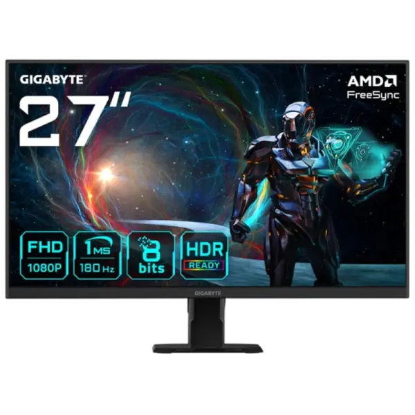 Monitor Gigabyte GS27FA IPS Edge LED 27 FHD 16:9 180Hz FreeSync - GIGABYTE