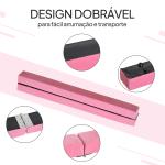 Barra de Equilíbrio Ginástica Dobrável 210 cm Barra de Ginástica Artística para Crianças Iniciantes e Ginastas 210x10x6,5 cm Rosa