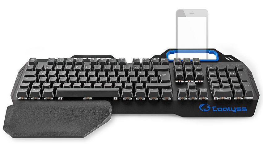 Teclado Mecânico Gaming RGB Design Metálico - NEDIS