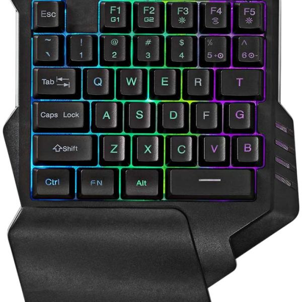 Teclado Gaming RGB c/ Fios (Preto) - NEDIS