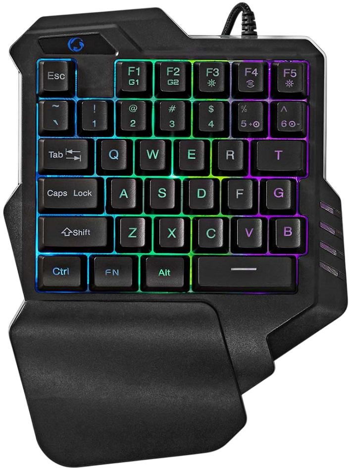 Teclado Gaming RGB c/ Fios (Preto) - NEDIS