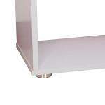 Estante Moderna com 6 prateleiras em forma de S Madeira 80 x 25 x 192 cm branco