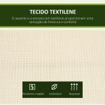 Baloiço de Jardim Exterior de 2 Lugares com Toldo Ajustável e Estrutura em Aço Assentos Textilene 140x118x162 cm Bege