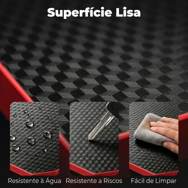 Secretária de Canto com Tomadas em Forma de L 128x128 cm com Suporte para Monitor Gancho e Suporte para Copos Preta