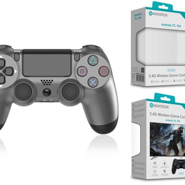 Comando Jogo PS4-PC-Android Cinzento Sem Fio 2.4G GM-004