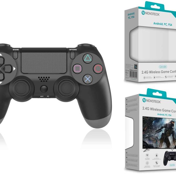 Comando Jogo PS4-PC-Android Negro Sem Fio 2.4G GM-004
