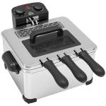 Fritadeira 5 L com Temperatura Ajustável até 190 °C, Janela de Visualização e Temporizador 60 min