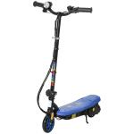 Trotinete Elétrica Dobrável com Velocidade Máx. 12 km/h Motor 120 W Autonomia Máxima 10 km e Farol LED 75x48x93 - 105 cm Azul