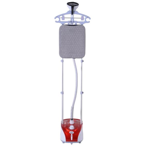 Ferro de Engomar a Vapor para Roupa 1800W Temperatura Ajustável em 11 Níveis Depósito de 2 L Aquecimento em 38s 35x25x47 - 118,5 cm Vermelho