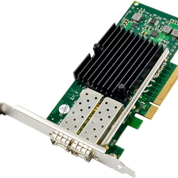 Placa de Rede GNC - 0202 10 Gigabit Fiber PCIe - x8, 2 slots SFP+ 10GbE - LEVELONE