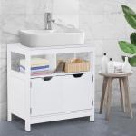 Armário Sob Lavatório com Prateleira Anti - Inclinação 60x30x60 cm Branco