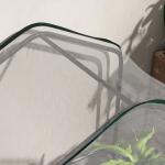 Estufa de Jardim de 3 Níveis Estufa de Terraço com 3 Prateleiras para Cultivo de Plantas Flores 59x39x127 cm Transparente