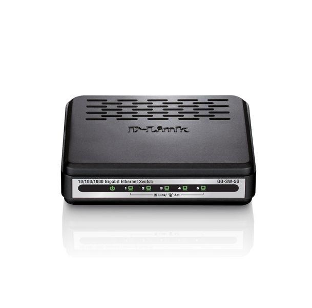 Switch de Rede Não - Gerido 1000 Mbit/s Preto (5 Portas) - D - LINK