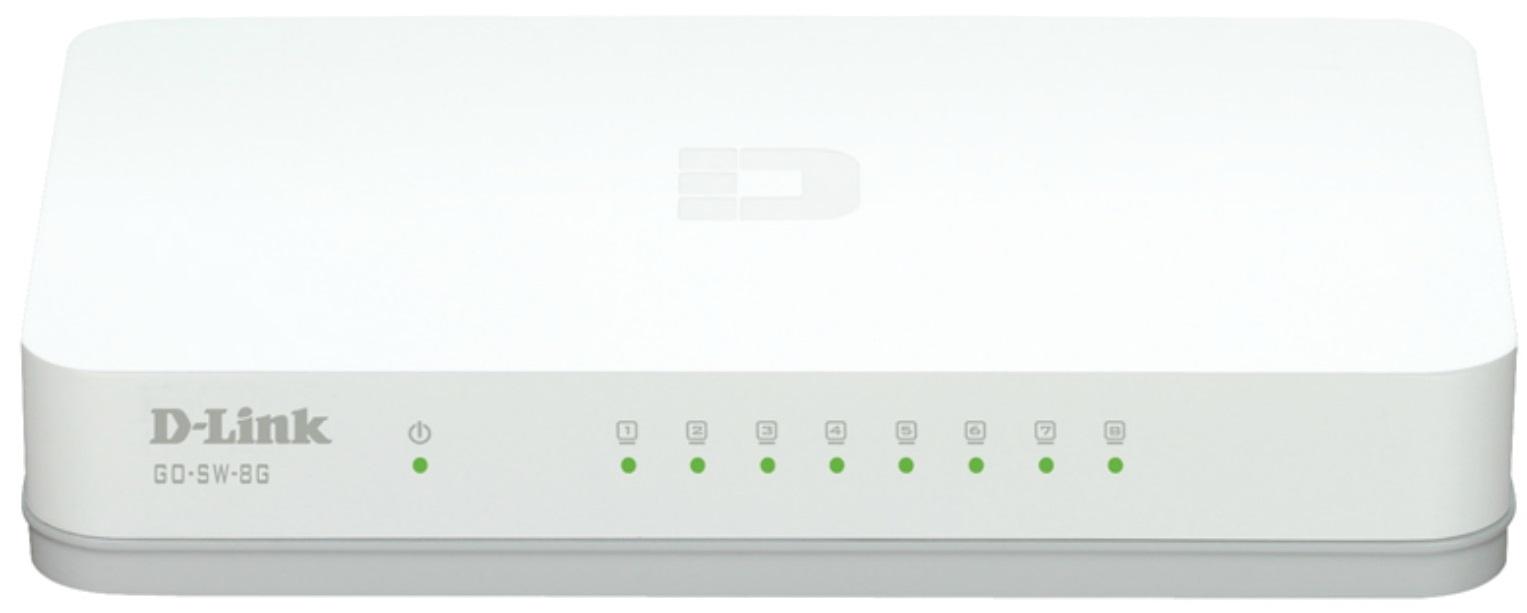 Switch de Rede Não - gerido Gigabit Easy 8 Portas (Branco) - D - LINK