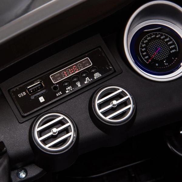 Carro Elétrico Infantil Mercedes AMG 12V com Controle Remoto Música Luzes Abertura da Porta Passeio para Crianças 3 - 5 Anos Preto 115x70x55 cm