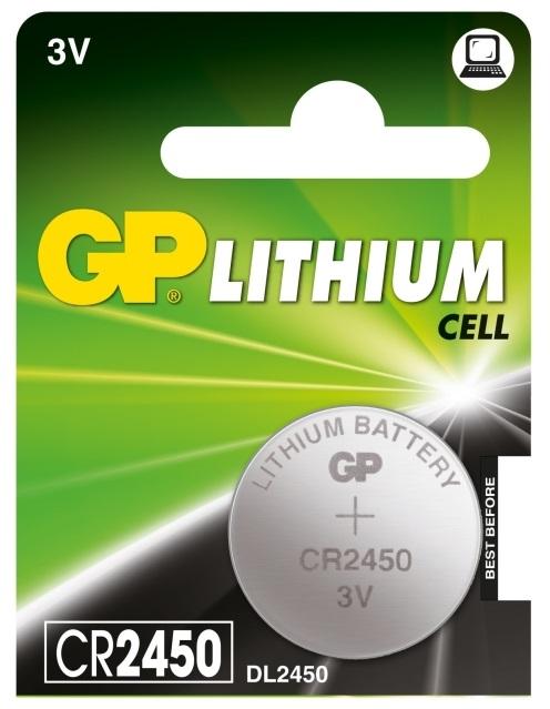 Pilha Lithium 3V CR2450 - GP