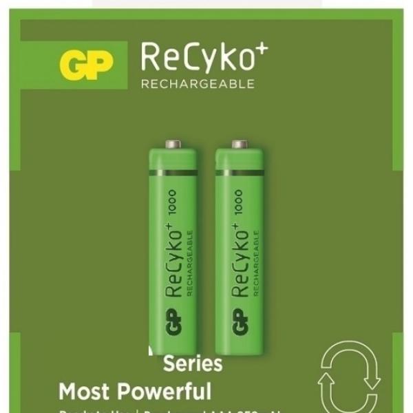 Blister 2 Pilhas Recarregáveis 1,2V 950mAh ReCyko+ Ni - Mh - AAA - GP