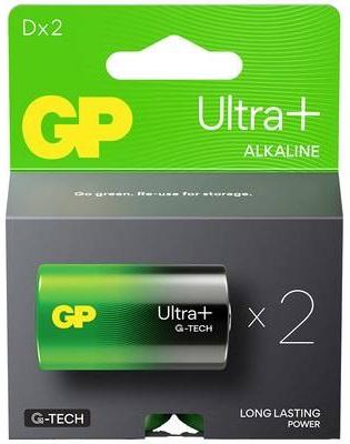 Blister 2 Pilhas Alcalinas LR20 / D (ULTRA PLUS+) - GP