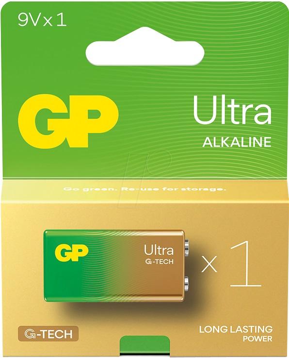 Pilha Alcalina 6LR61 9V (ULTRA) - GP