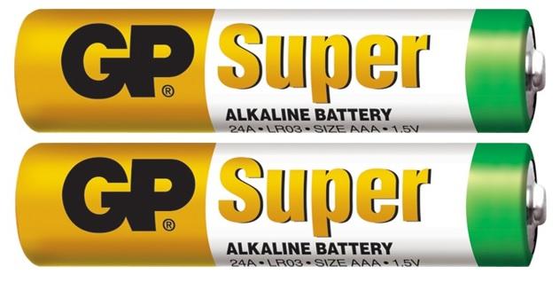 Pack 2 Pilhas Alcalinas LR03 AAA - GP GP24A - 2S2