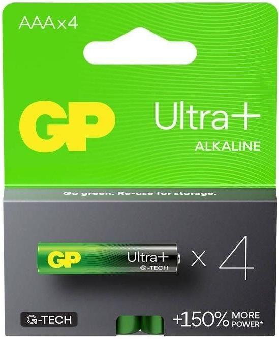 Blister 4 Pilhas Alcalinas LR03 AAA (ULTRA PLUS+) - GP