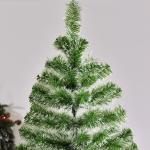 Árvore de Natal Artificial 210cm com 968 Ramos e Suporte de Metal Decoração Interior Sala de Estar Festas Ø100x210cm Verde