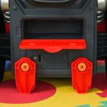 Motor de Caminhão para Crianças acima de 3 Anos Conjunto de Motor de Brinquedo com 61 Peças Volante Buzina Faróis Caixa de Armazenamento e Rodas 40x39x47cm Vermelho