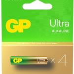 Blister 4 Pilhas Alcalinas LR03 AAA (ULTRA) - GP