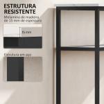 Mesa Consola Moderna Consola Estreita com Superfície com Efeito Mármore Prateleira Aberta e Estrutura de Metal 100x30x81 cm Branco