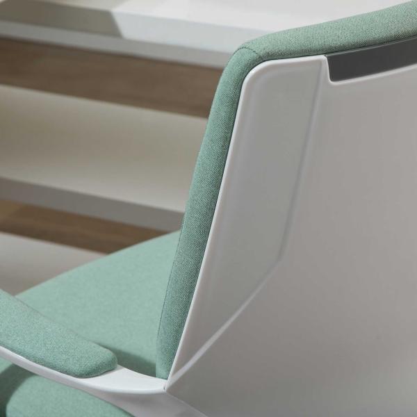 Cadeira de Escritório Ergonómica Giratória e com Altura Ajustável e Suporte Lombar 62x69x92 - 100 cm Verde