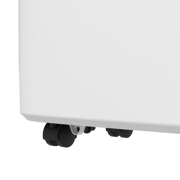 Desumidificador Elétrico 12L/Dia com 4 Modos 2 Velocidades Desligamento Automático Ecrã LED Temporizador 29x18x49 cm Branco