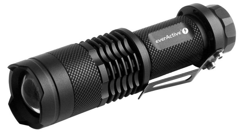 Lanterna Compacta LED CREE XP - E2 3W 200lm c/ Zoom (1x Pilha AA) - everActive FL - 180