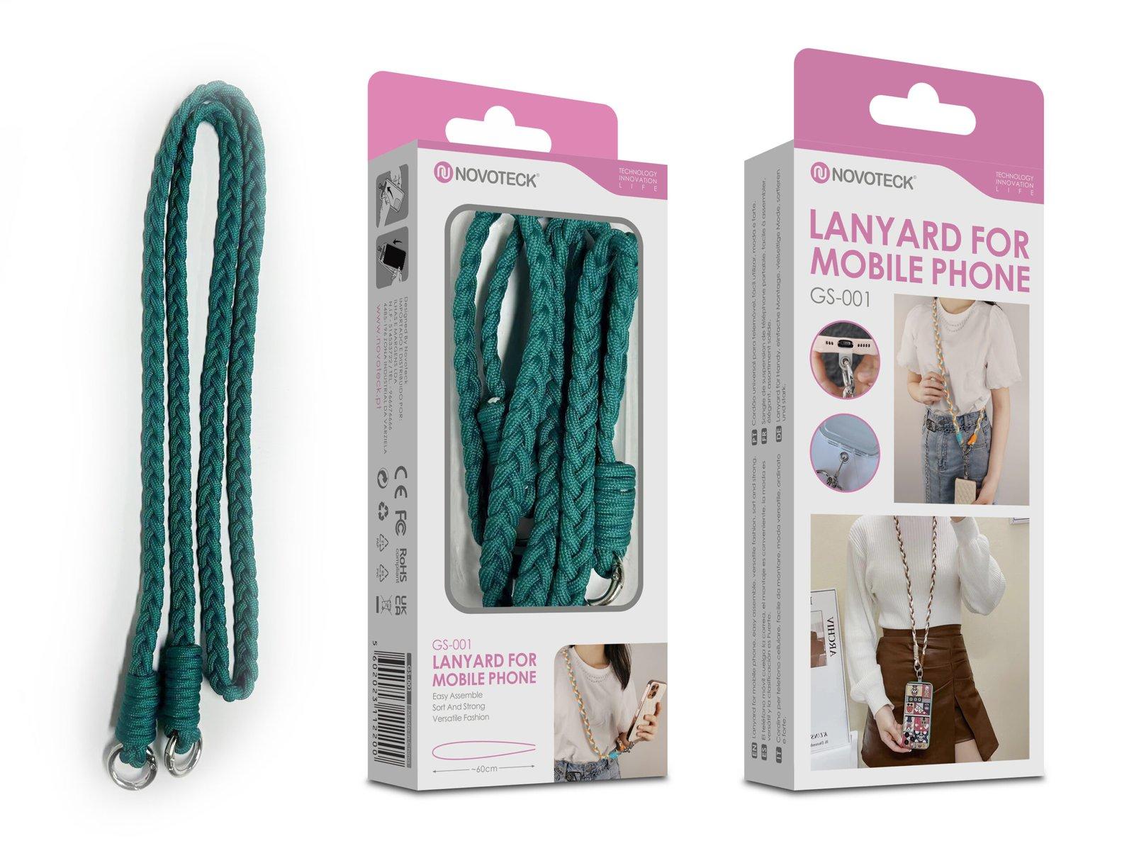 Cordão Trançado para Telemóvel NOVOTECK GS-001 - Verde