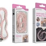 Cordão Pedra Pêssego para Telemóvel NOVOTECK GS-008 Rosa Seca