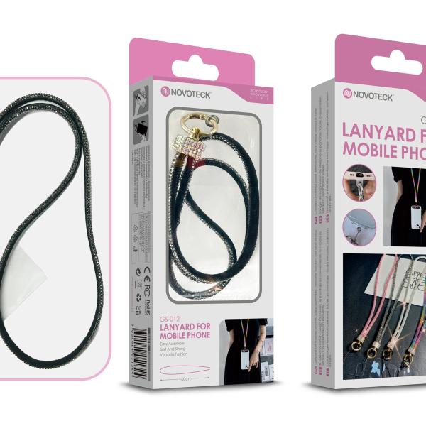 Cordão Fashion Universal para Telemóvel GS-012 NEGRO
