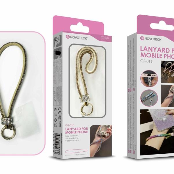 Cordão Fashion Universal para Telemóvel GS-016 AMARELO