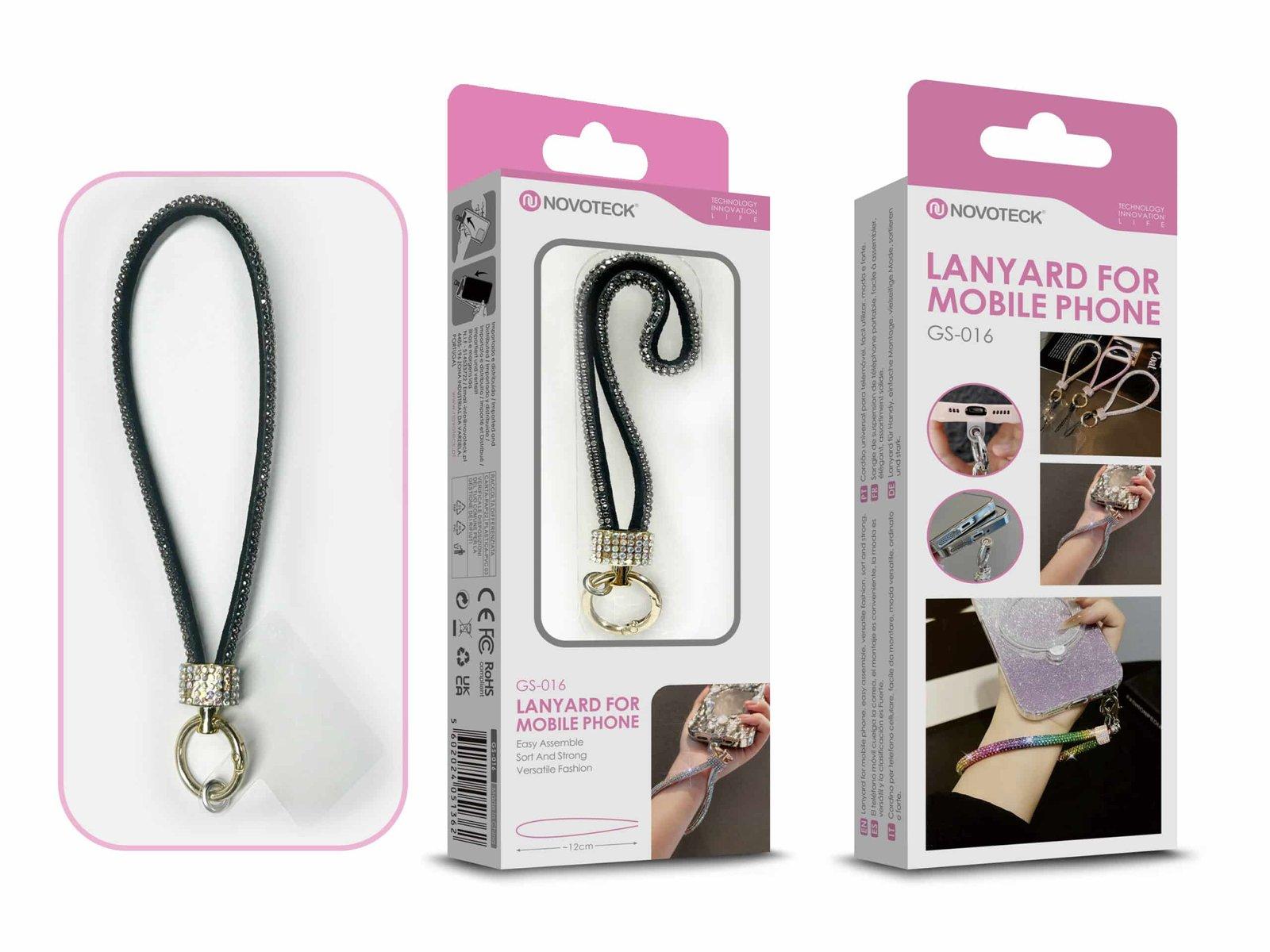 Cordão Fashion Universal para Telemóvel GS-016 NEGRO