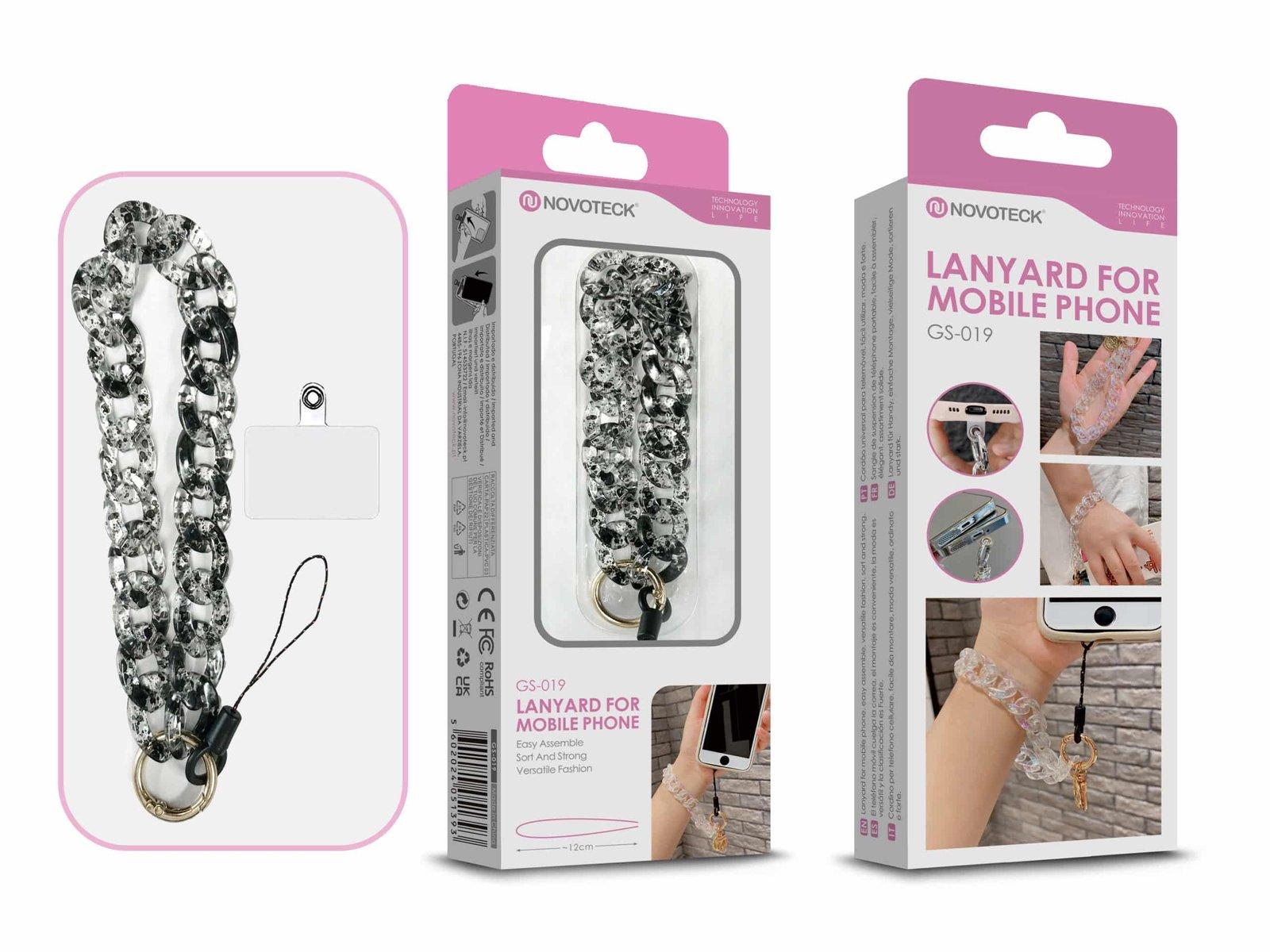 Cordão Fashion Universal para Telemóvel GS-019 NEGRO