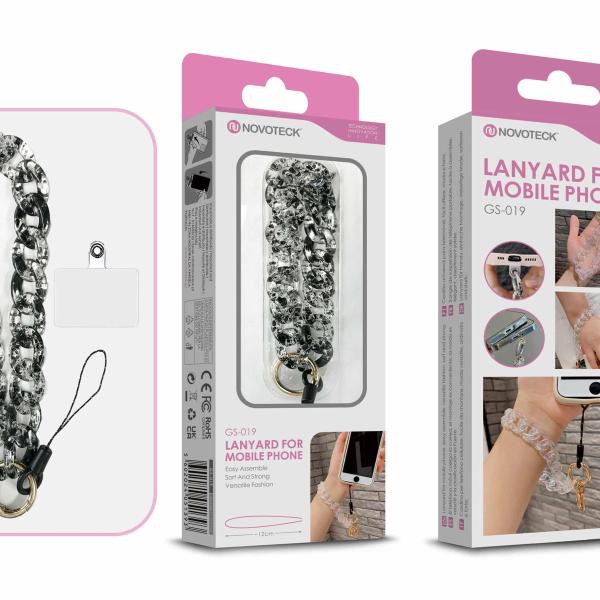 Cordão Fashion Universal para Telemóvel GS-019 NEGRO