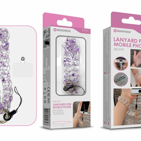 Cordão Fashion Universal para Telemóvel GS-019 ROXO