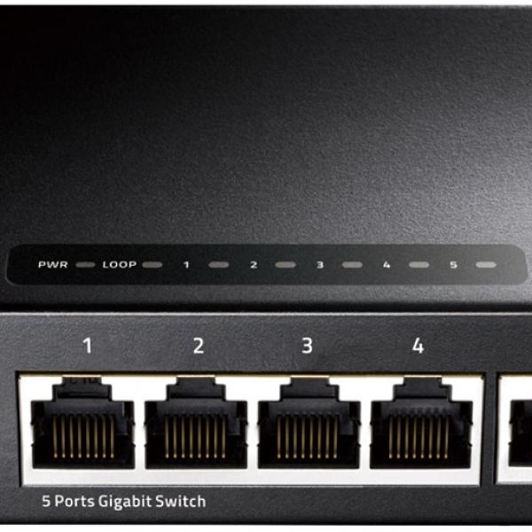 Switch de Rede 5 Portas Gigabit UnManaged - CUDY