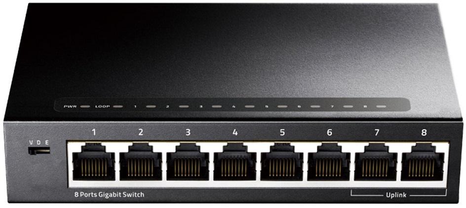 Switch de Rede 8 Portas Gigabit UnManaged - CUDY