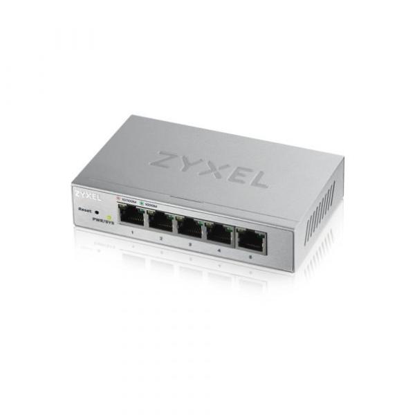 Switch GS1200 - 5 Gerido 1000 Mbit/s Prateado - ZYXEL
