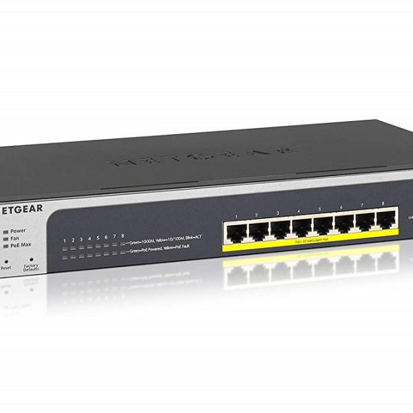 Switch de Rede GS510TPP Gerido L2/L3/L4 1000 Mbit/s (PoE) Preto - NETGEAR