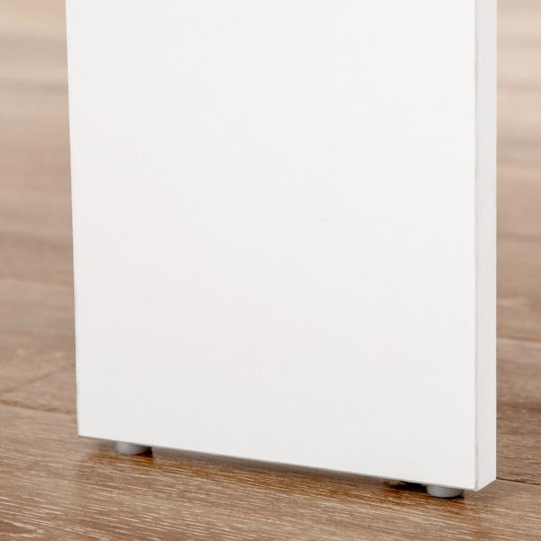 Mesa de Jantar Extensível para 4 - 6 Pessoas com Lateral Abatível Mesa Auxiliar Multifuncional 180x85x75cm Branco